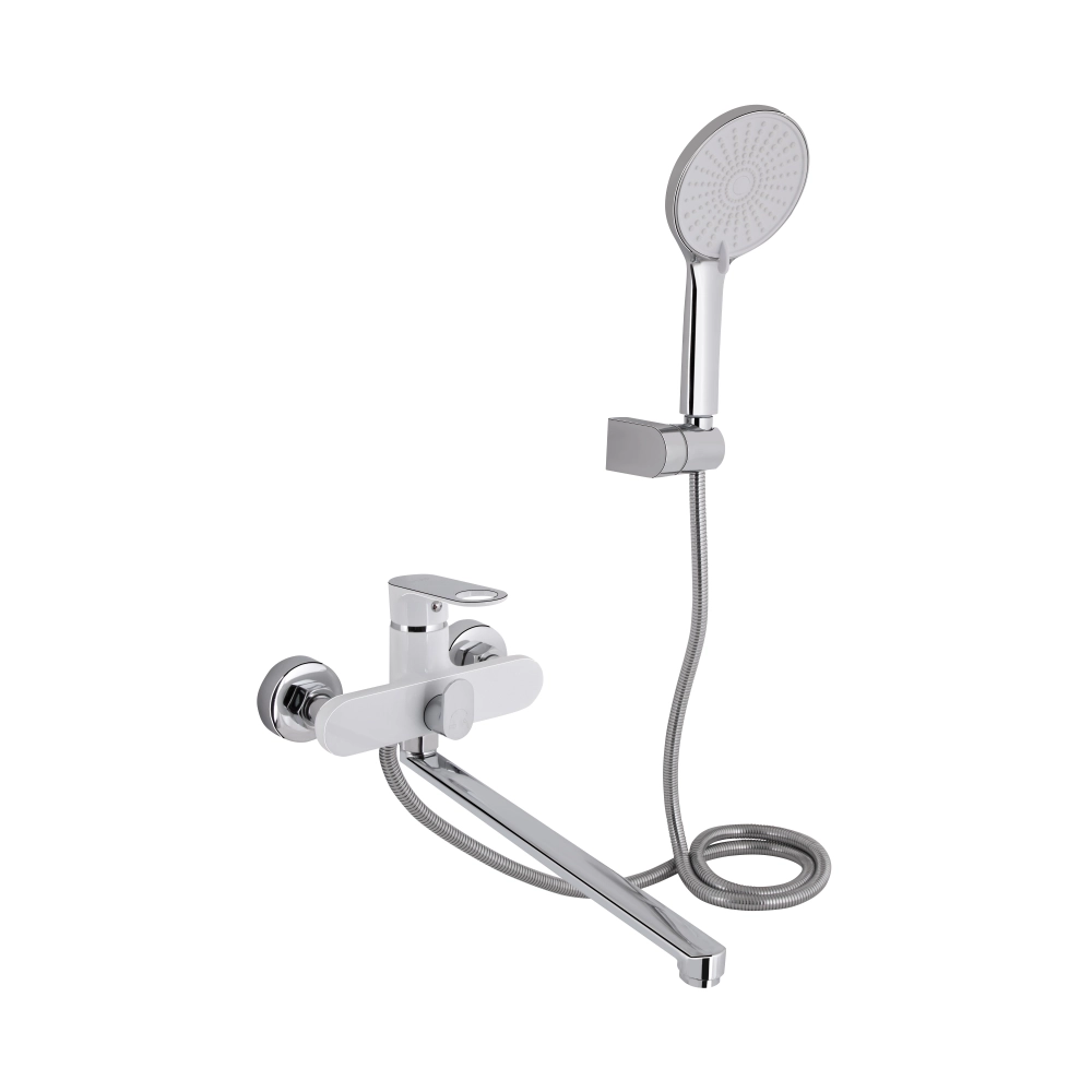 Смеситель для ванны Qtap Jay однорычажный, хром (QTJAY2601CRW45552)