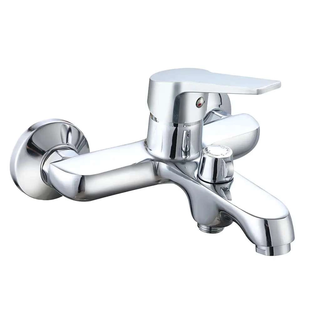 Смеситель для ванны Wezer VRL314-02 однорычажный,  хром + ручная лейка