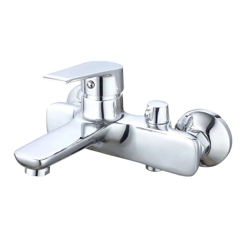 Смеситель для ванны Wezer VRL315-10 однорычажный,  хром + ручная лейка