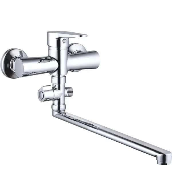 Смеситель для ванны Wezer PUD6-B045 однорычажный,  хром + ручная лейка