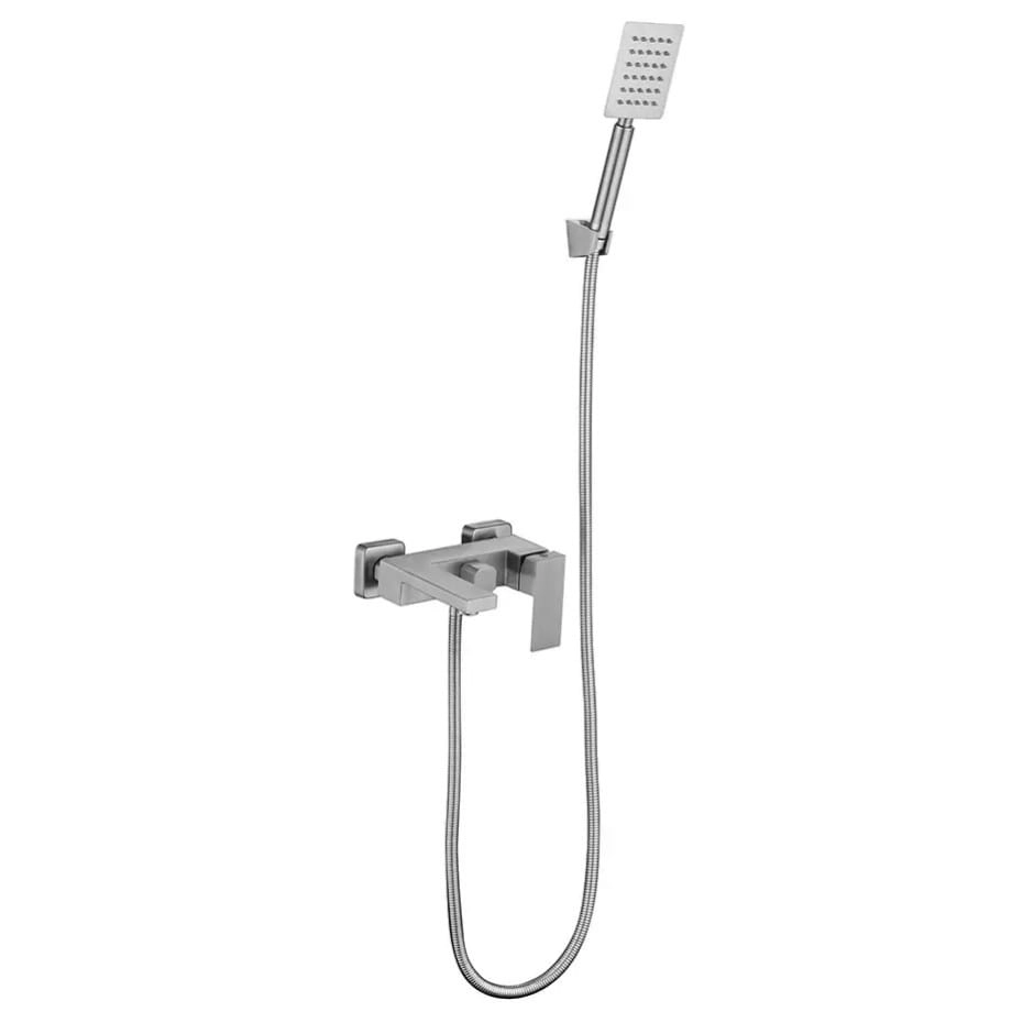 Смеситель для ванны Wezer PRO3B-02 однорычажный,  хром + ручная лейка