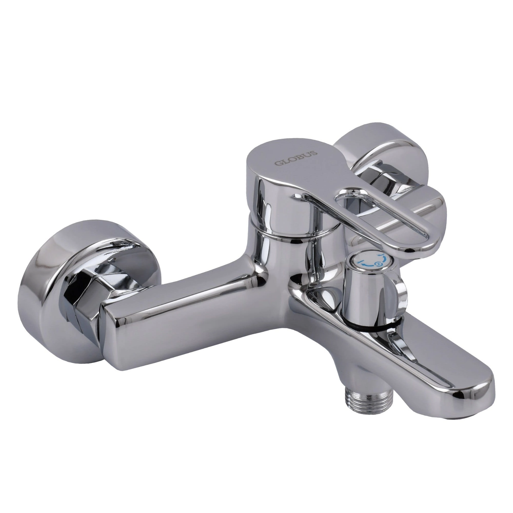 Смеситель для ванны Globus Lux Dolly GLD-0102N однорычажный, хром + ручная лейка