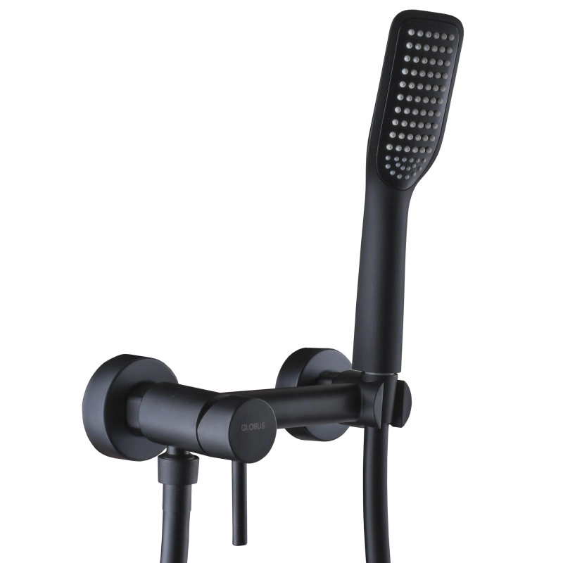 Смеситель для душа Globus Lux Alpen SBT1-105-BB однорычажный, черный матовый