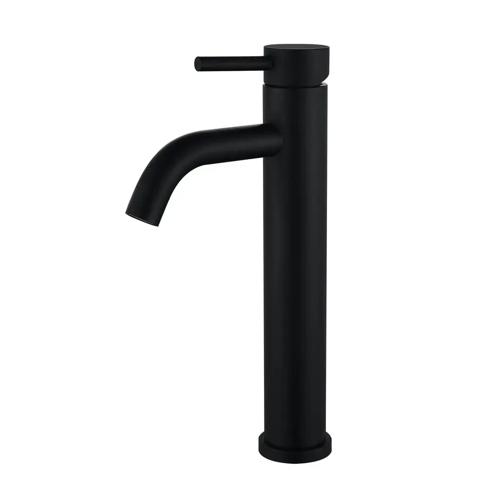 Смеситель для умывальника Wezer однорычажный, чёрный матовый (EKO11C-01-BLACK)