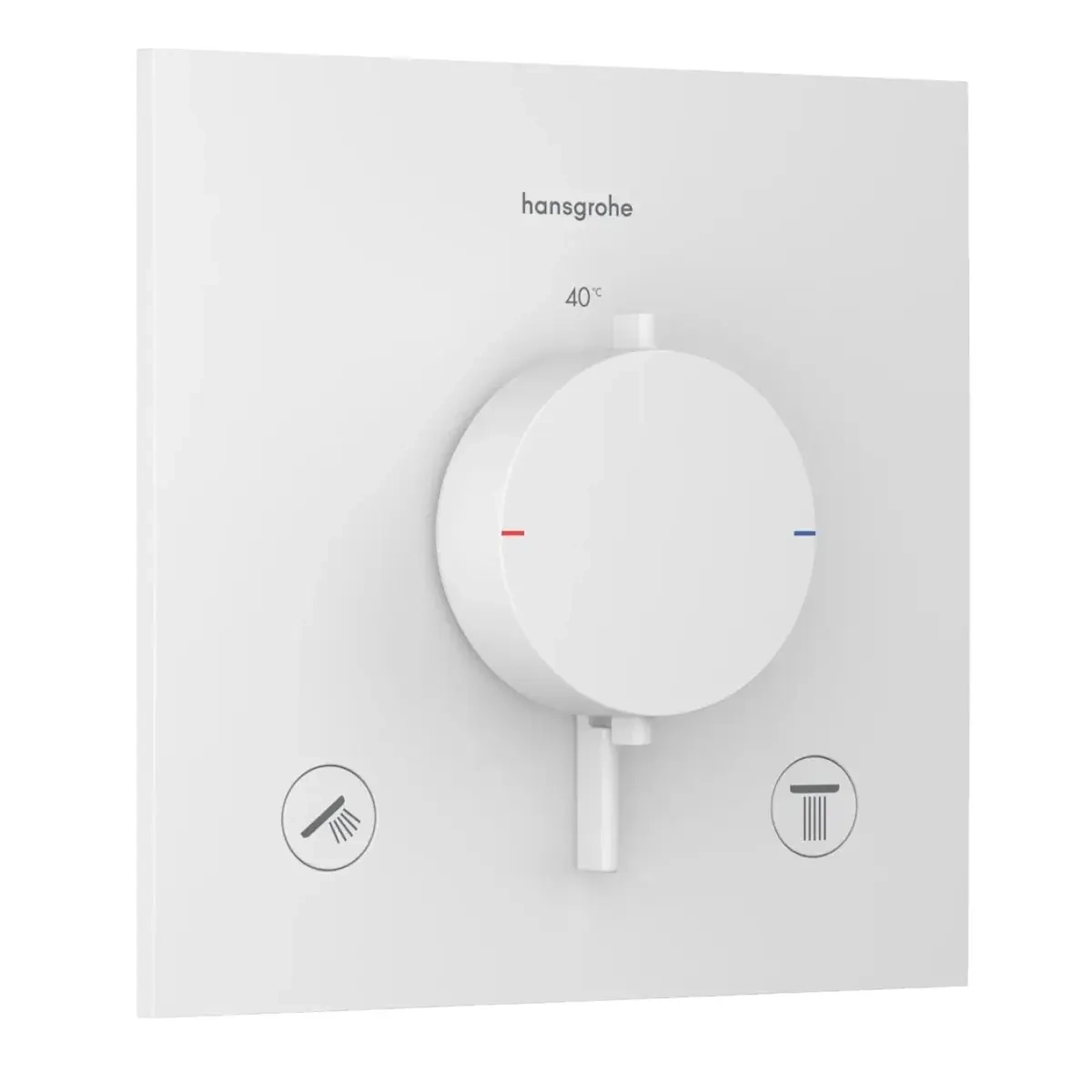 Смеситель для душа Hansgrohe Ecostat Comfort E термостатический, белый матовый (33711700)