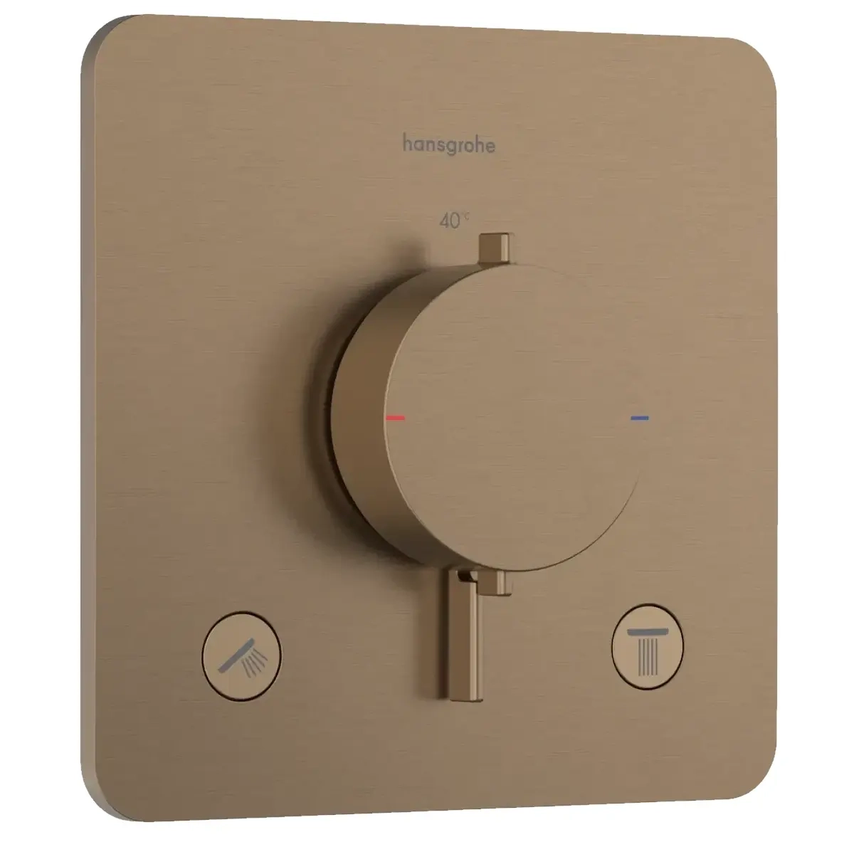 Смеситель для душа Hansgrohe Ecostat Comfort Q термостатический, матовая бронза (33713140)