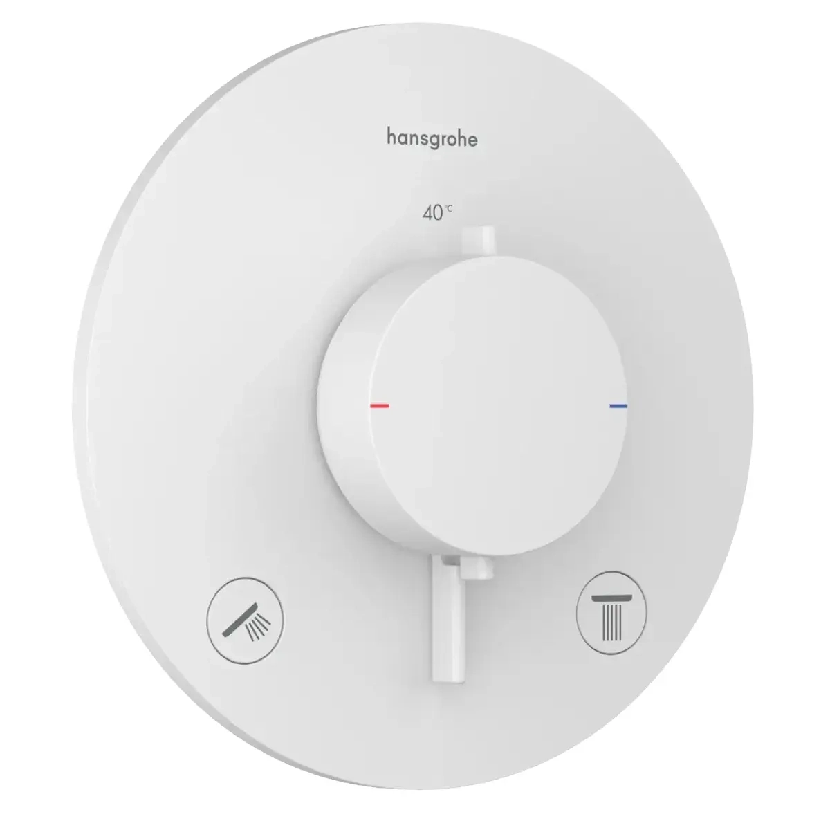 Смеситель для душа Hansgrohe Ecostat Comfort S термостатический, белый матовый (33715700)