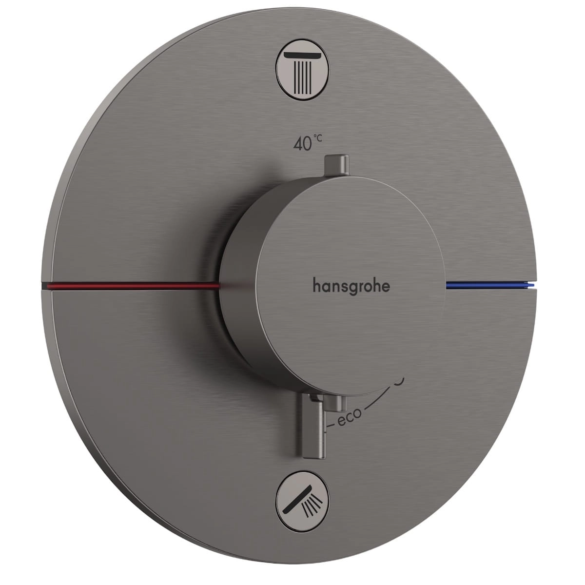 Смеситель для душа Hansgrohe Shower Select Comfort S термостатический, серый матовый (15554340)
