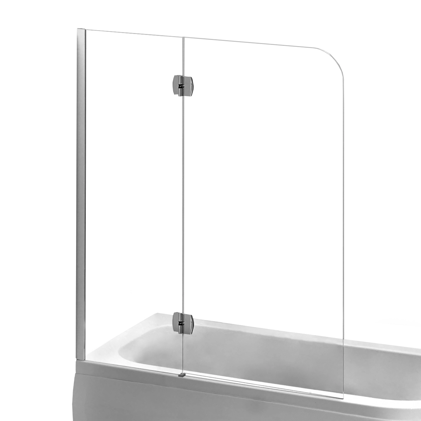 Шторка для ванной EGER 150x120 в левый угол, стекло 6 мм, хром (599-120CH/L)