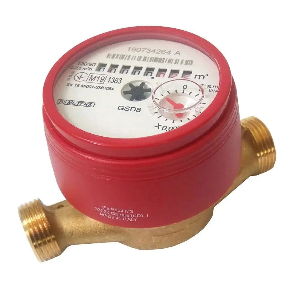 Счетчик для горячей воды B-Meters GSD8 1/2"