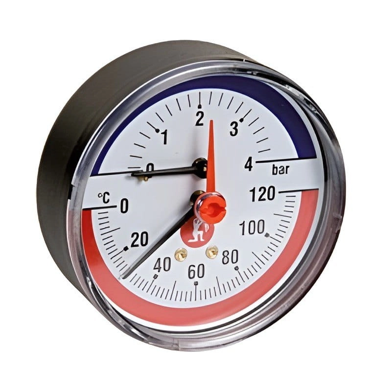 Термоманометр аксиальный Giacomini биметаллический 1/2" 4 бар 120°C (R226Y002)