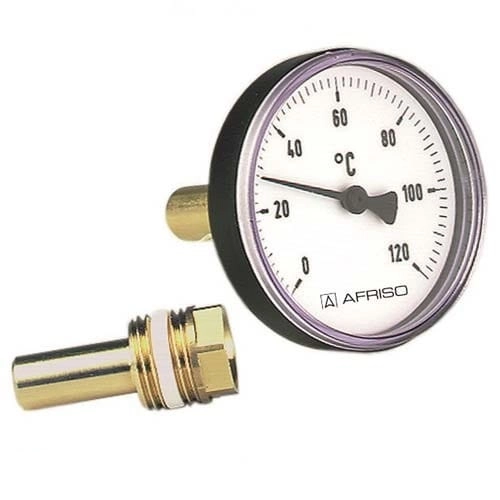 Термометр аксиальный Afriso Bith 1/2" биметалический, пластик (63704)