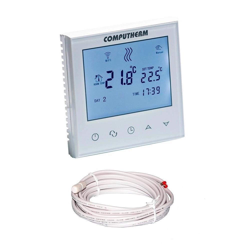 Терморегулятор для теплого пола COMPUTHERM E280 230В белый (Wi-FI)