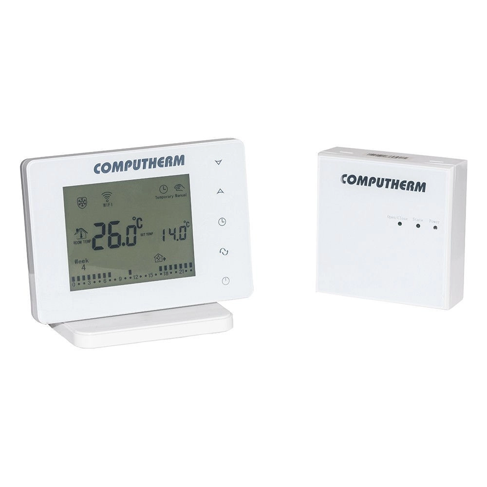 Терморегулятор для теплого пола COMPUTHERM E400RF 230В белый (Wi-FI)