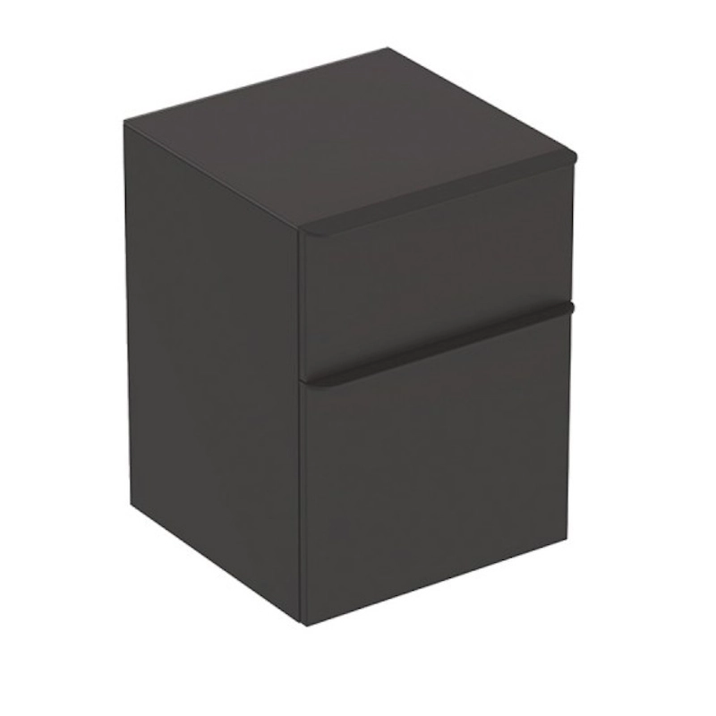 Тумба в ванную Geberit Smyle Square 45х47 подвесная, черный (500.357.JK.1)