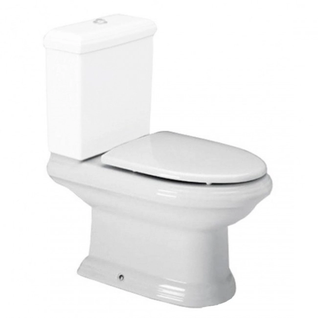 Унитаз компакт Roca AMERICA 705x405 полукруглый, без сиденья, белый (A342497000)
