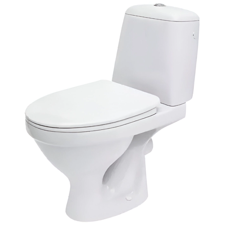 Унитаз компакт Cersanit EKO 650x355 овальный, с сиденьем, белый (CCKZ1015411894)