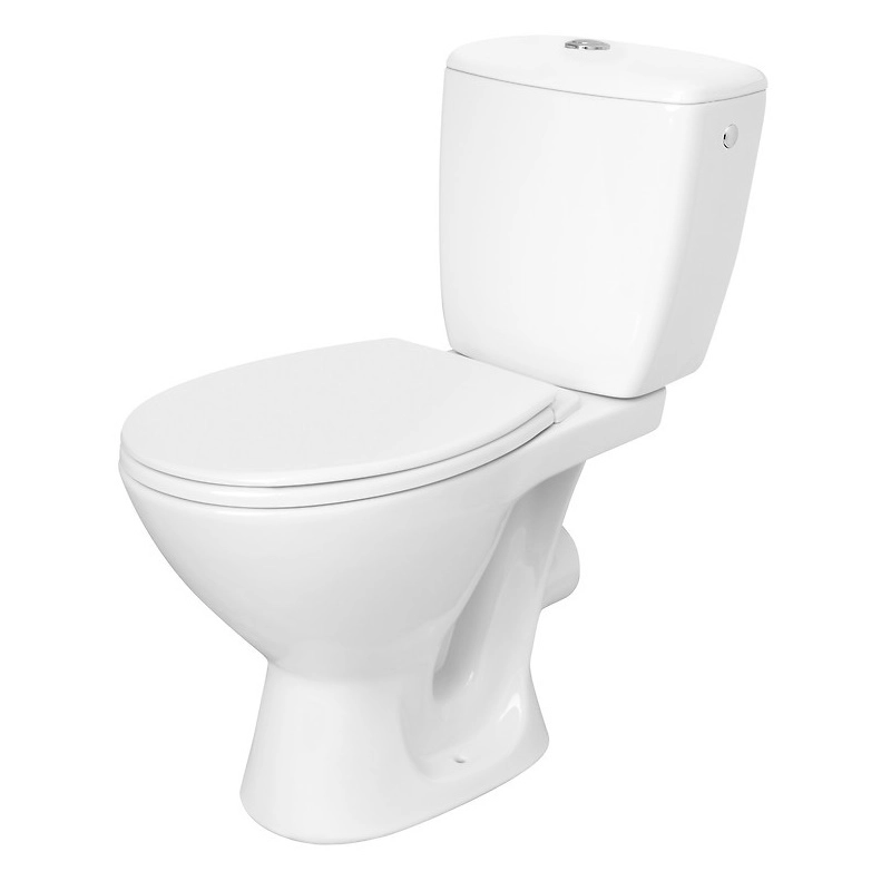Унитаз компакт Cersanit KASKADA 645x355 округлый, с сиденьем, белый (CCKZ1000300783)