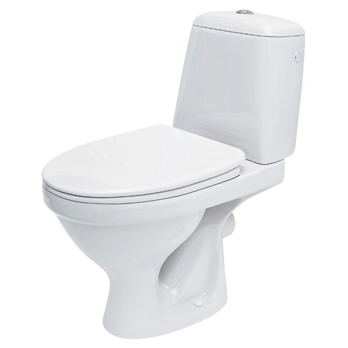 Унитаз компакт Cersanit ЕКО SIMPLEON 650x350 полукруглый, с сиденьем, белый