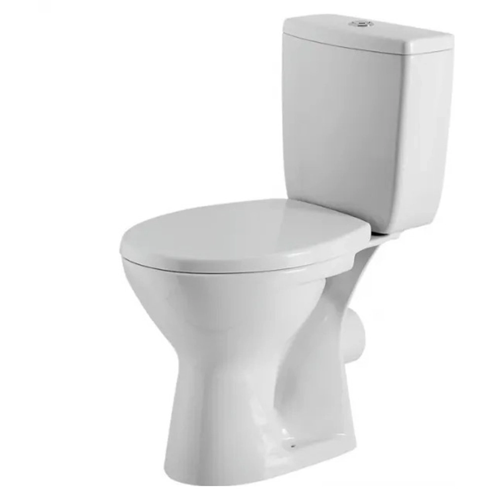 Унитаз компакт Cersanit Creta 660x350 овальный, с сиденьем, белый