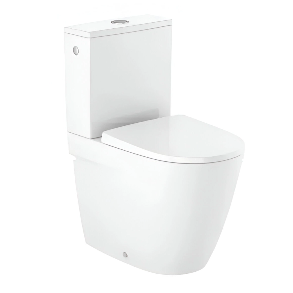 Унитаз компакт Roca Ona 675x370 овальный, с сиденьем Soft Close, белый (A342687000)