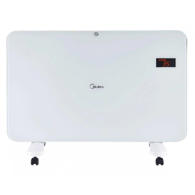 Конвектор электрический Midea NDK15-15MR 1500 Вт 20м2 дистанционное управление, напольный, белый + пульт ДУ