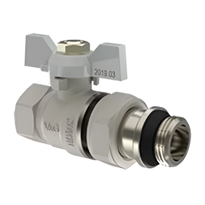Кран с американкой V&G Optima 3/4" ВН прямой, латунь (VG-104202)