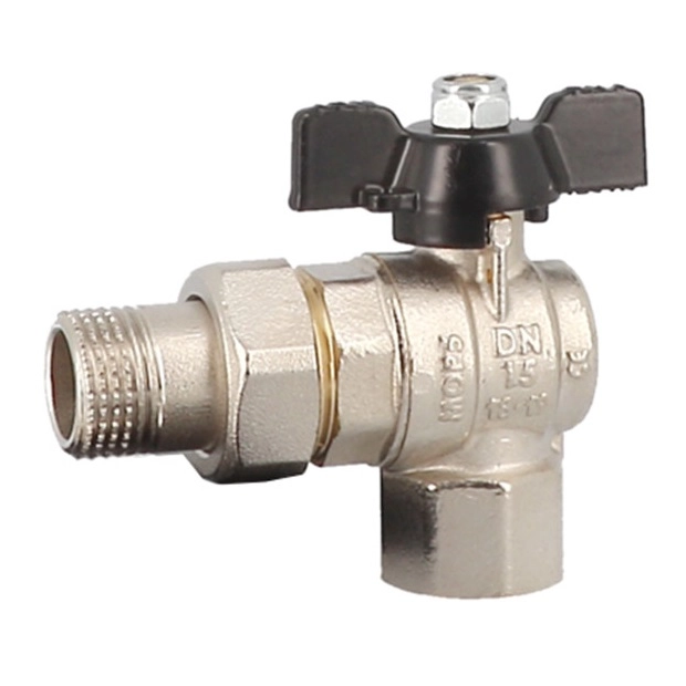 Шаровой кран General Fittings 1″ ВН угловой, латунь (7100M8N101000A)