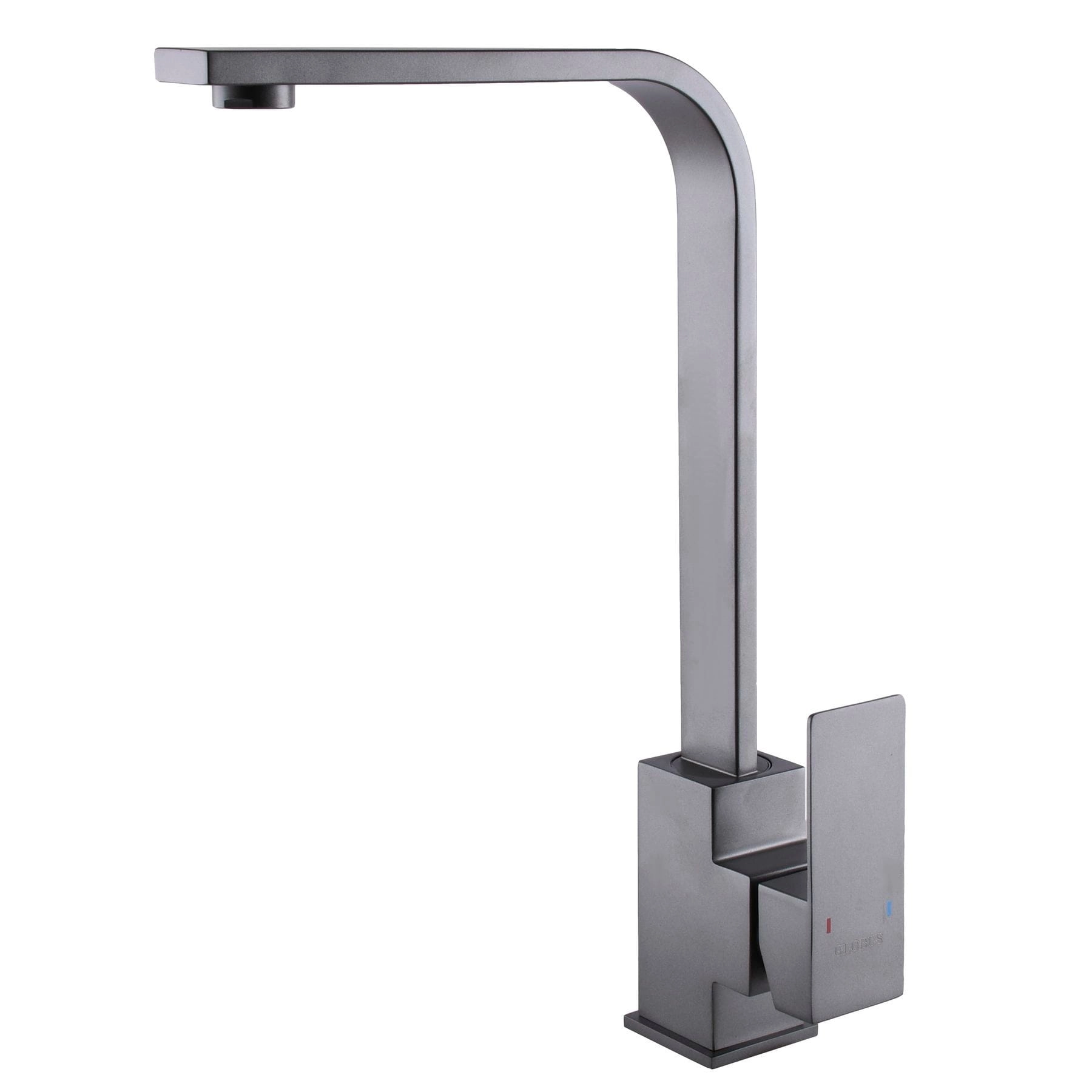 Смеситель для кухни Globus Lux Kubus однорычажный, графит (SKU-203S-GP)
