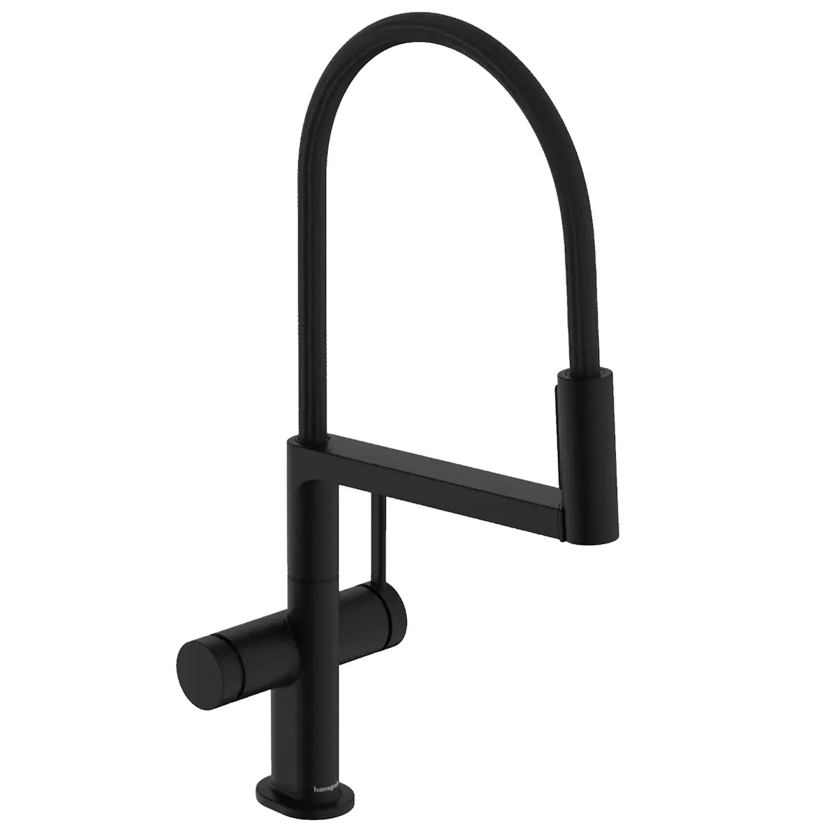 Смеситель для кухни Hansgrohe Talis Select M54 PowderSpray с гибким изливом, черный матовый (72861670)