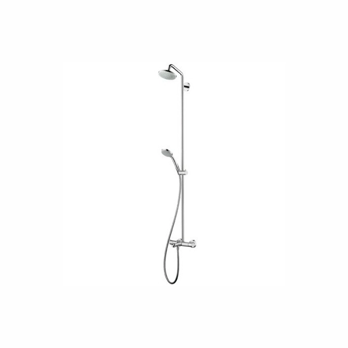 Душевая система  Hansgrohe Croma 100 Showerpipe с термостатом, латунь, хром (27143000)
