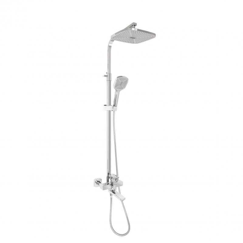 Душевая система  Lidz Wawel 1030 с тропическим душем, латунь, хром (LDWAW1030CRM45391)