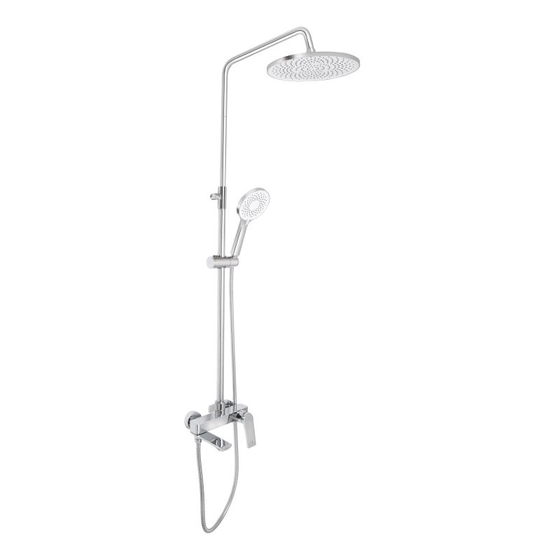 Душевая система  Qtap Vlasta New с изливом, латунь, хром (QTVLA111CRM45650)