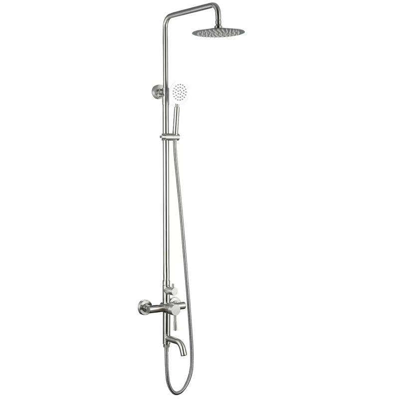 Душевая система Slat с изливом, нержавеющая сталь, хром (MLT-16003VR)