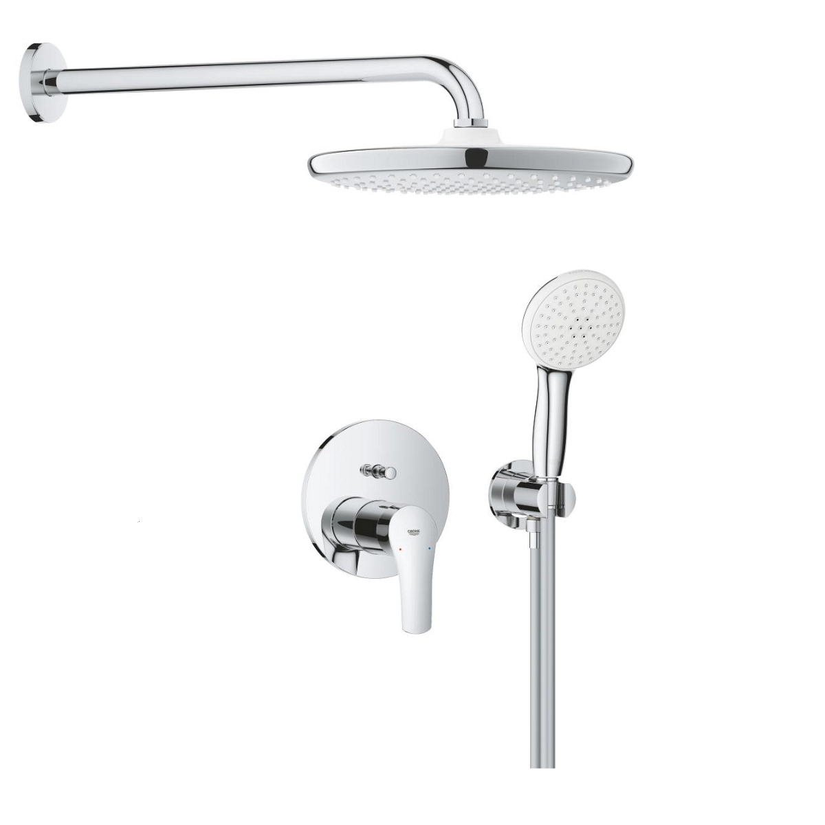 Душевая система Grohe Eurosmart 250 скрытого монтажа, латунь, хром (25288000)