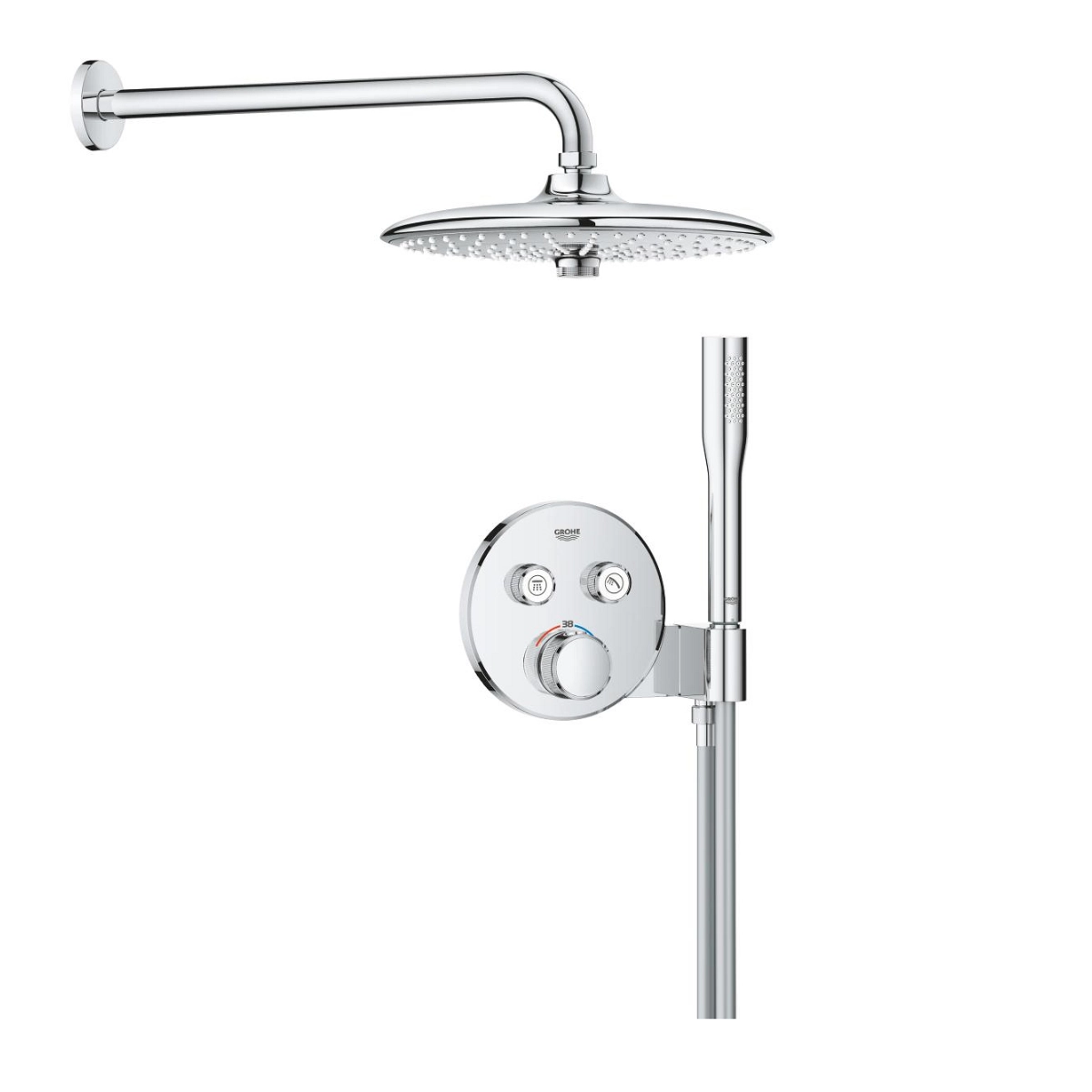 Душевая система Grohe Grohtherm SmartControl 260 скрытого монтажа, латунь, хром (34867000)