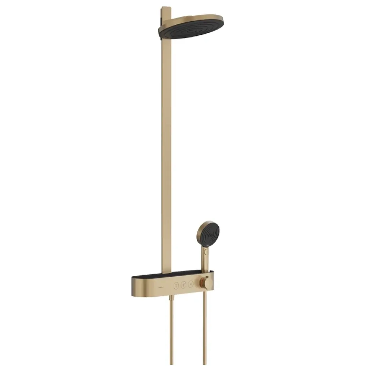 Душевая система Hansgrohe Pulsify Showerpipe 260 2jet с термостатом, латунь, матовая бронза (24240140)