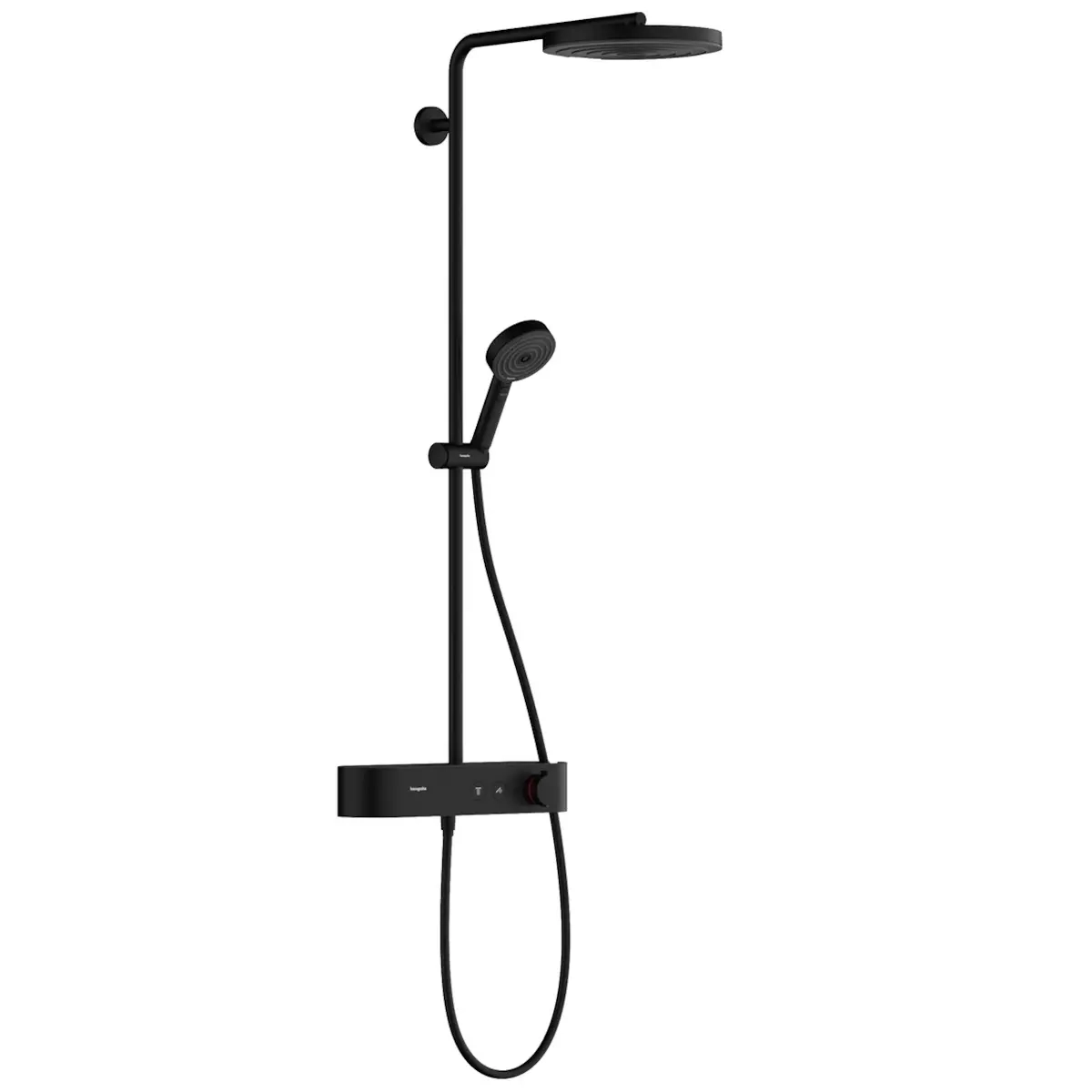 Душевая система Hansgrohe Pulsify S Showerpipe 260 1jet с термостатом, латунь, черный матовый (24220670)