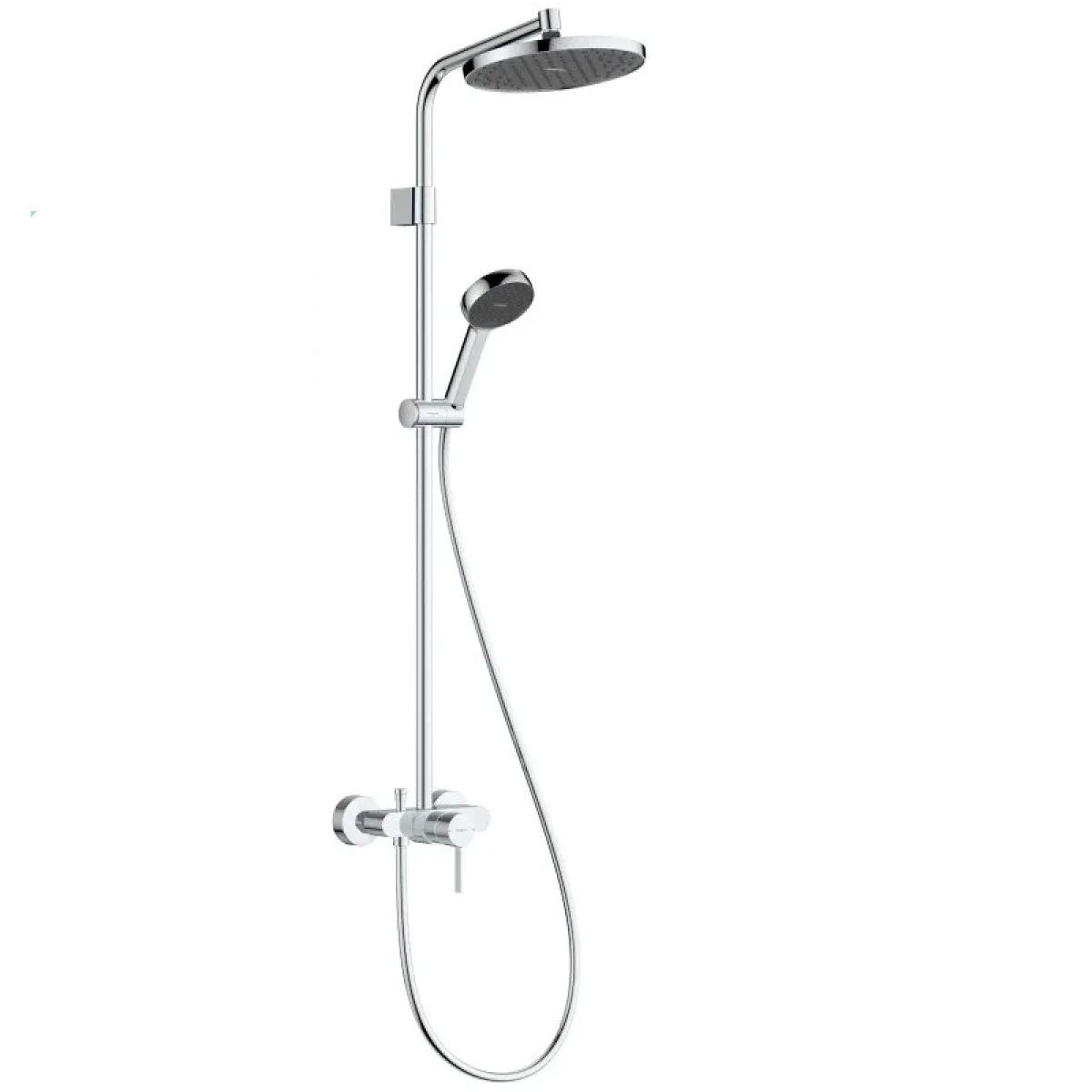 Душевая система Hansgrohe Activera S 240 1jet EcoSmart Varia с регулировкой высоты, металл, хром (28875000)