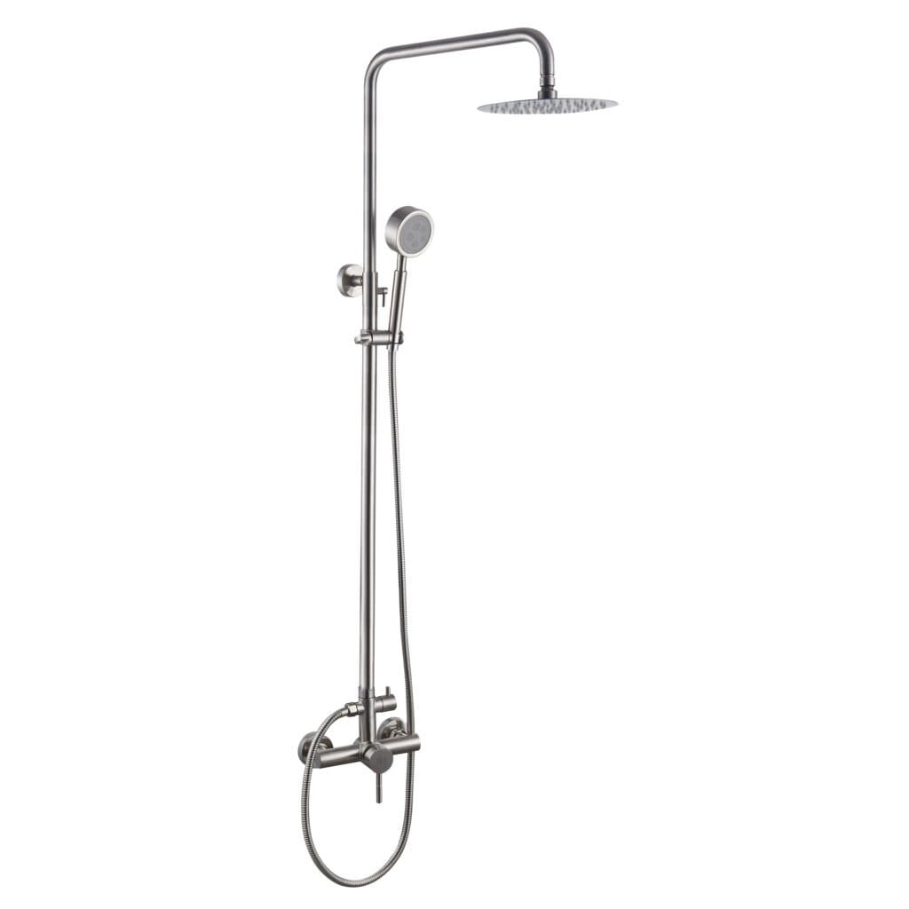 Душевая система RJ Lux SS без излива, нержавеющая сталь, хром (RJSP120-06CH)