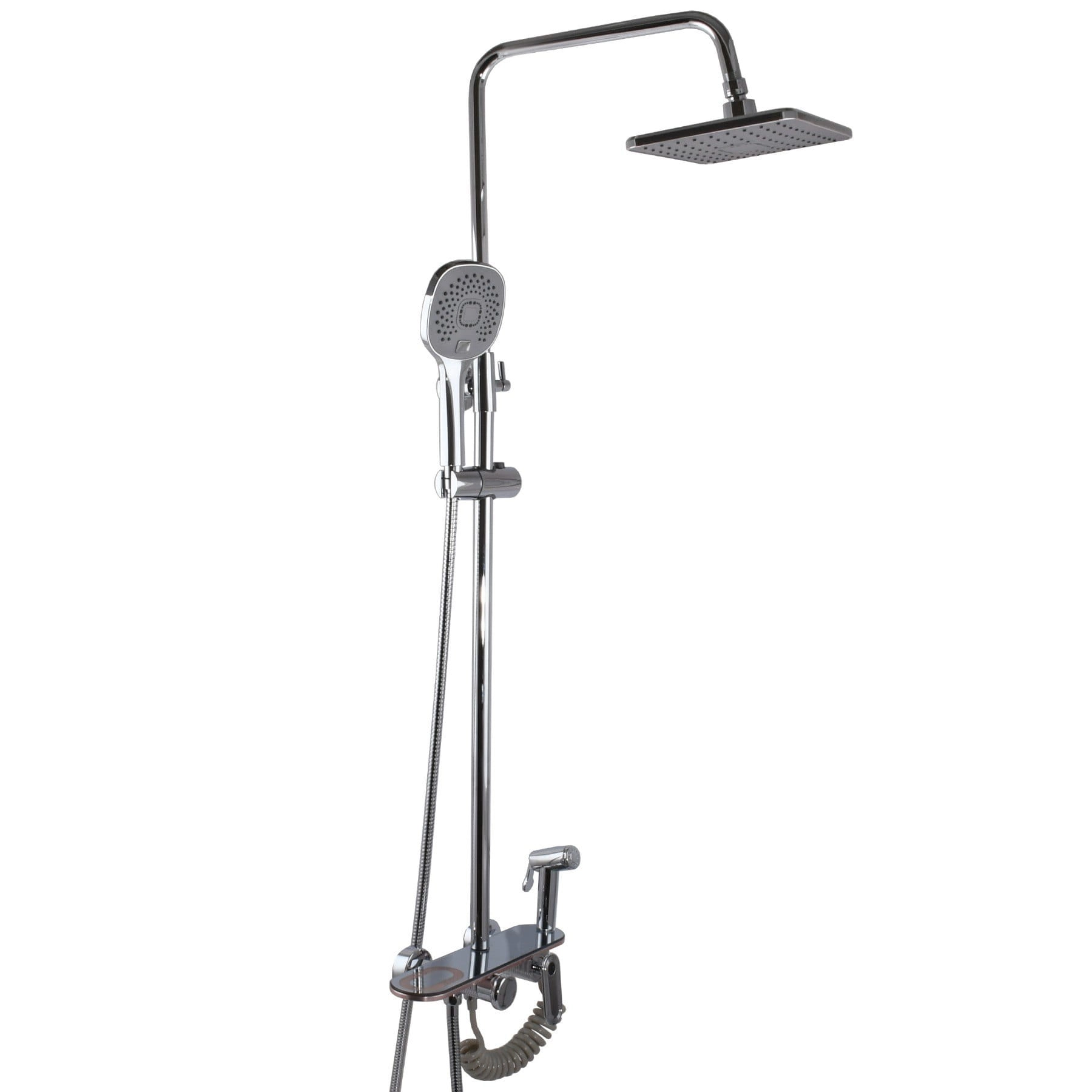 Душевая система Globus Lux Betta GLBE-2002 с тропическим душем, латунь, хром