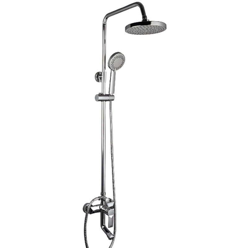Душевая система Frap F2418 с регулировкой высоты, латунь, хром