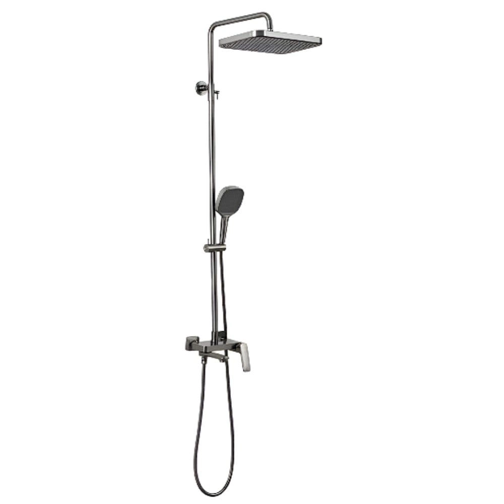Душевая система Gappo G2428-9 с тропическим душем, латунь, графит матовый