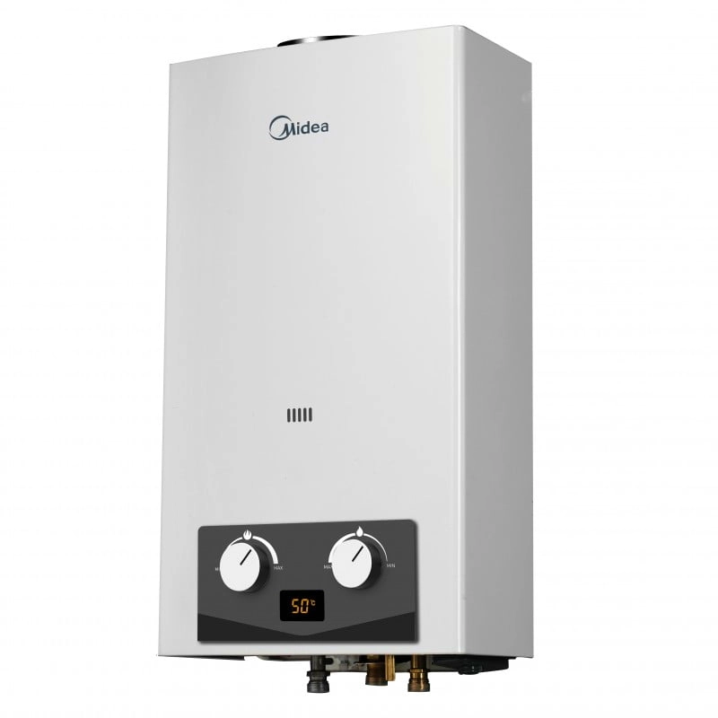 Газовая колонка Midea JSD20-10DH4 20 кВт 10 л/мин дымоходная, белая