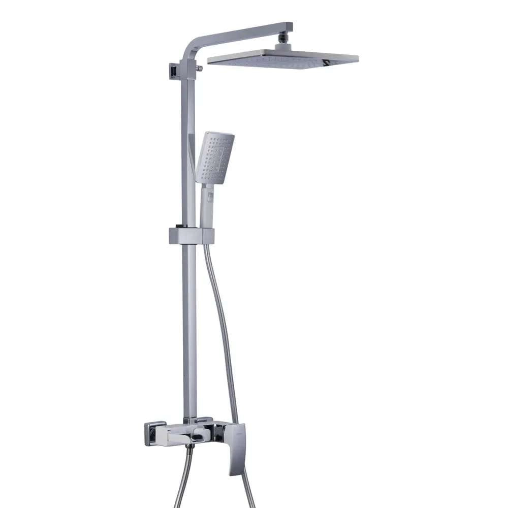 Душевая система Gappo G2407-30 с регулировкой высоты, латунь, белый/хром