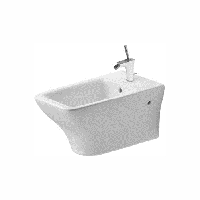 Биде подвесное Duravit PURAVIDA 545x360 прямоугольное, без сиденья, белое (2247150000)