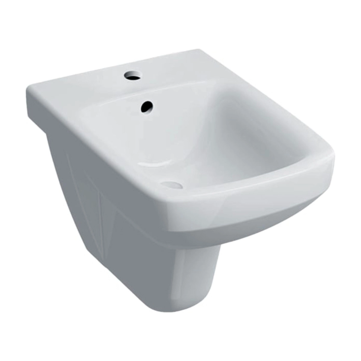 Биде подвесное Geberit SELNOVA SQUARE 530x350 прямоугольное, без сиденья, белое (500.271.01.1)