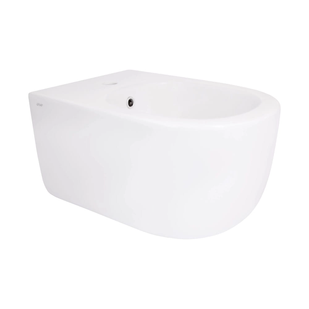 Биде подвесное Qtap Taurus 515x360 овальная, без сиденья, белое (QTTAU28W49118)