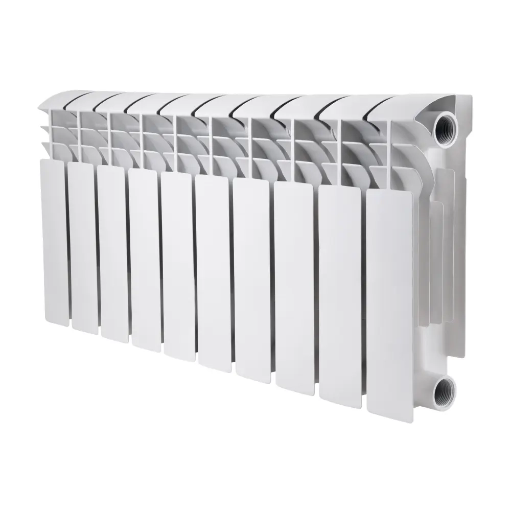 Биметаллический радиатор Thermo Alliance Bi-Ferrum 300/100 боковое подключение, белый (10 секций в сборе) (F300100B)