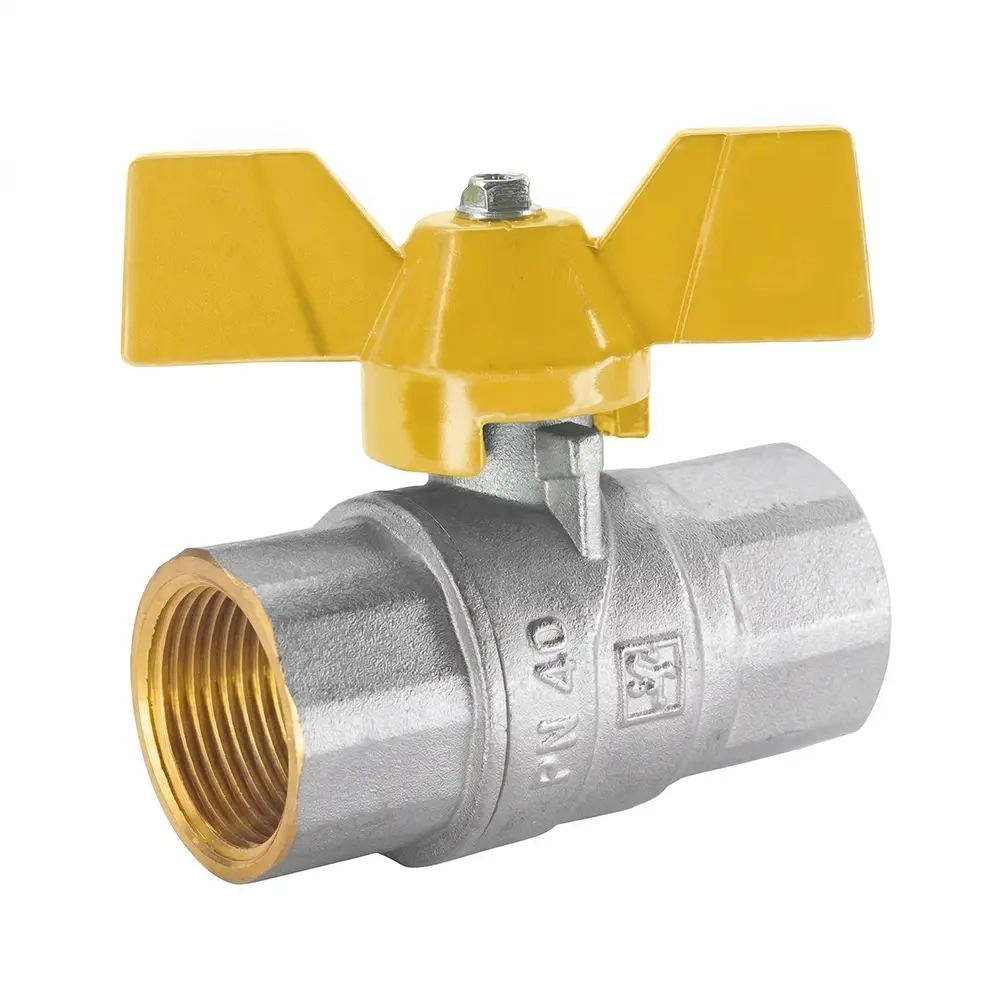 Газовый кран STA 1/2" ВВ прямой, латунь (1007898)